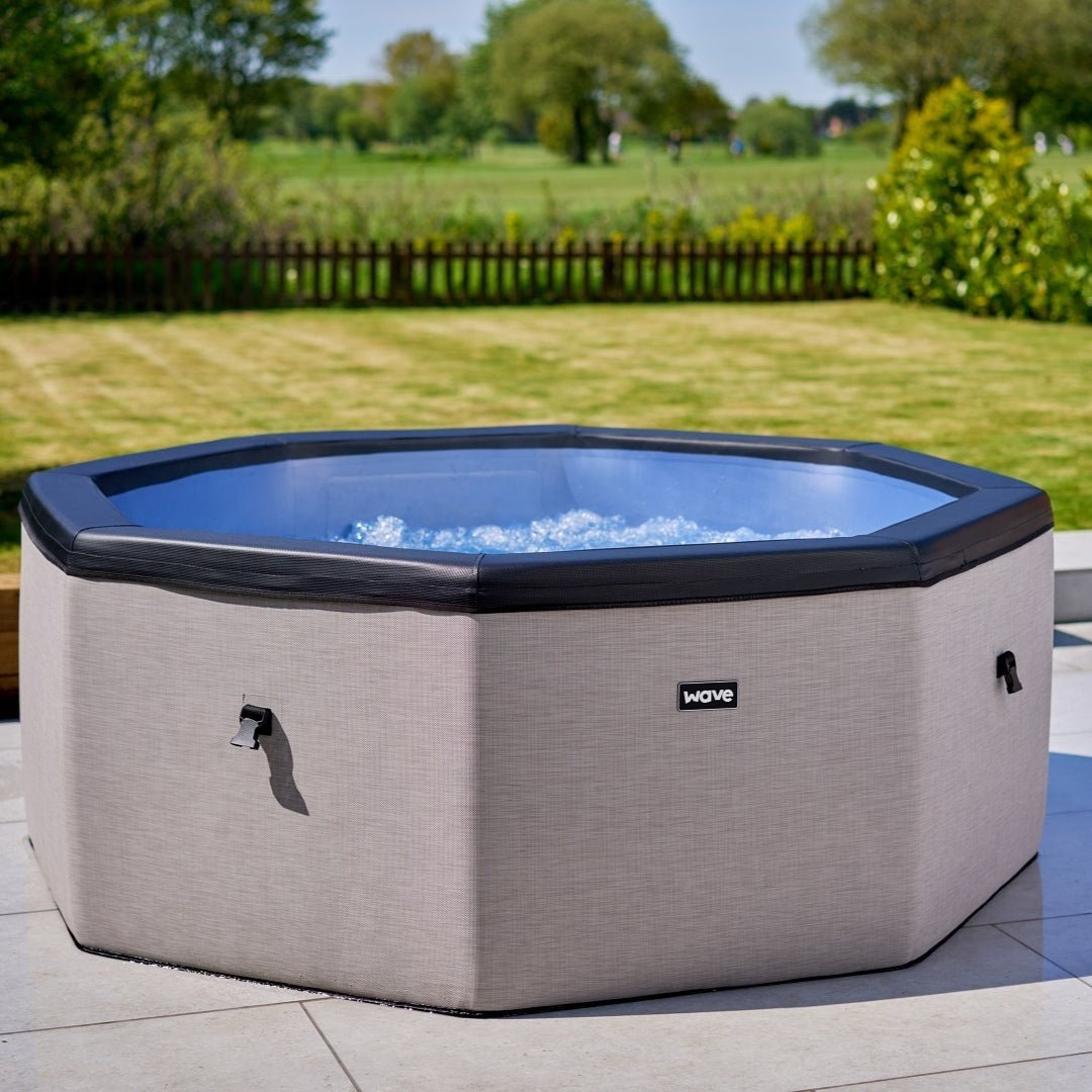 Como v2 | 6-Person Eco Foam Hot Tub | Integrated Heater | Flint Grey - Wave Spas Europe