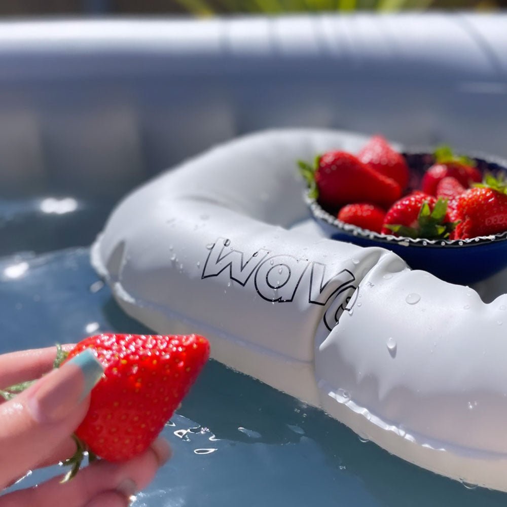 Hot Tub Inflatable Seat Cushion/Floating Tray | White - Wave Spas Europe