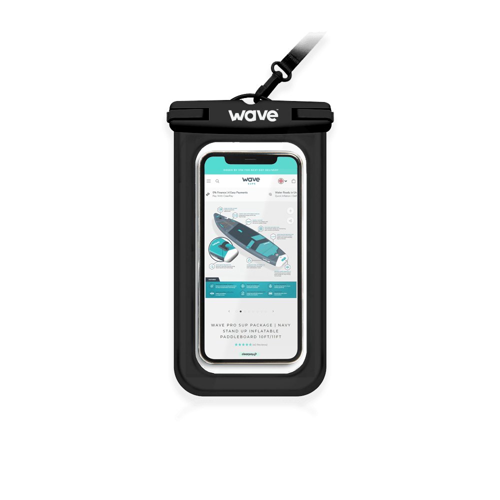 Waterproof Phone Cover | Black - Wave Spas Europe