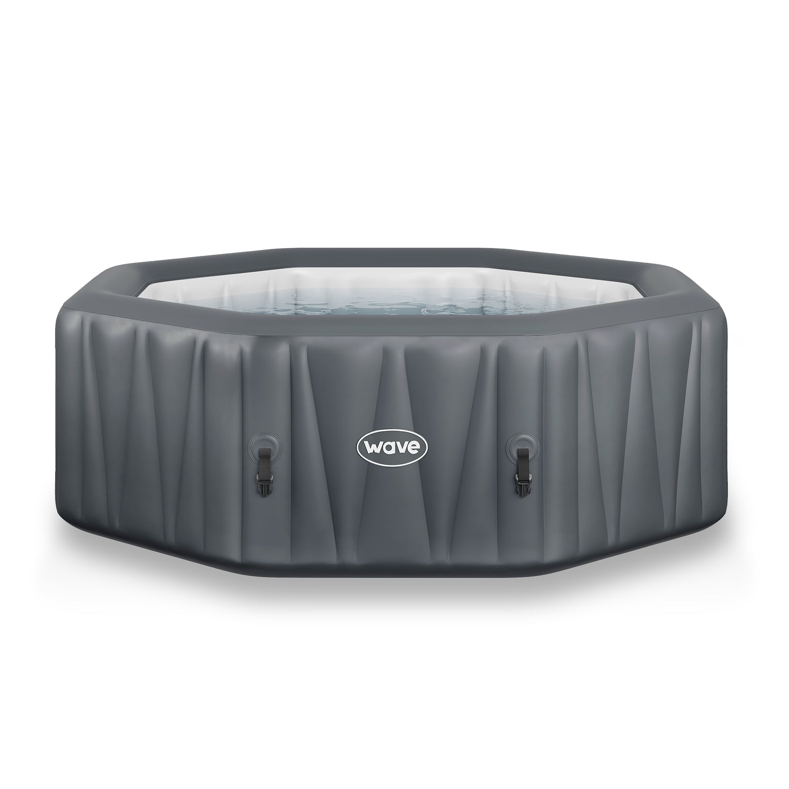 Aegean | 6 - Person Inflatable Hot Tub | Built - In Integrated Heater | Dark Grey - Wave Spas Europe