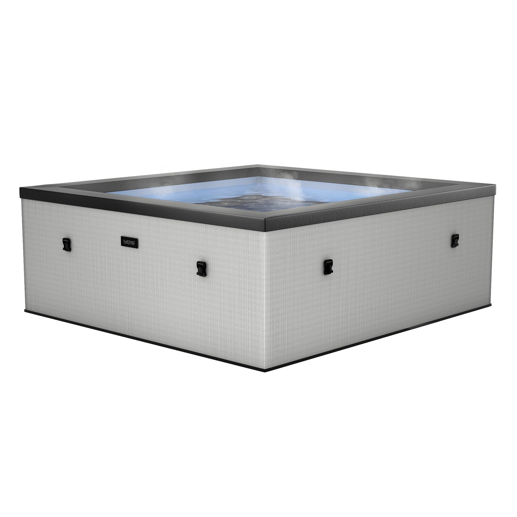 Garda v2 | 4/6-Person Eco Foam Spa | Integrated Heater | Graphite Grey - Wave Spas Europe