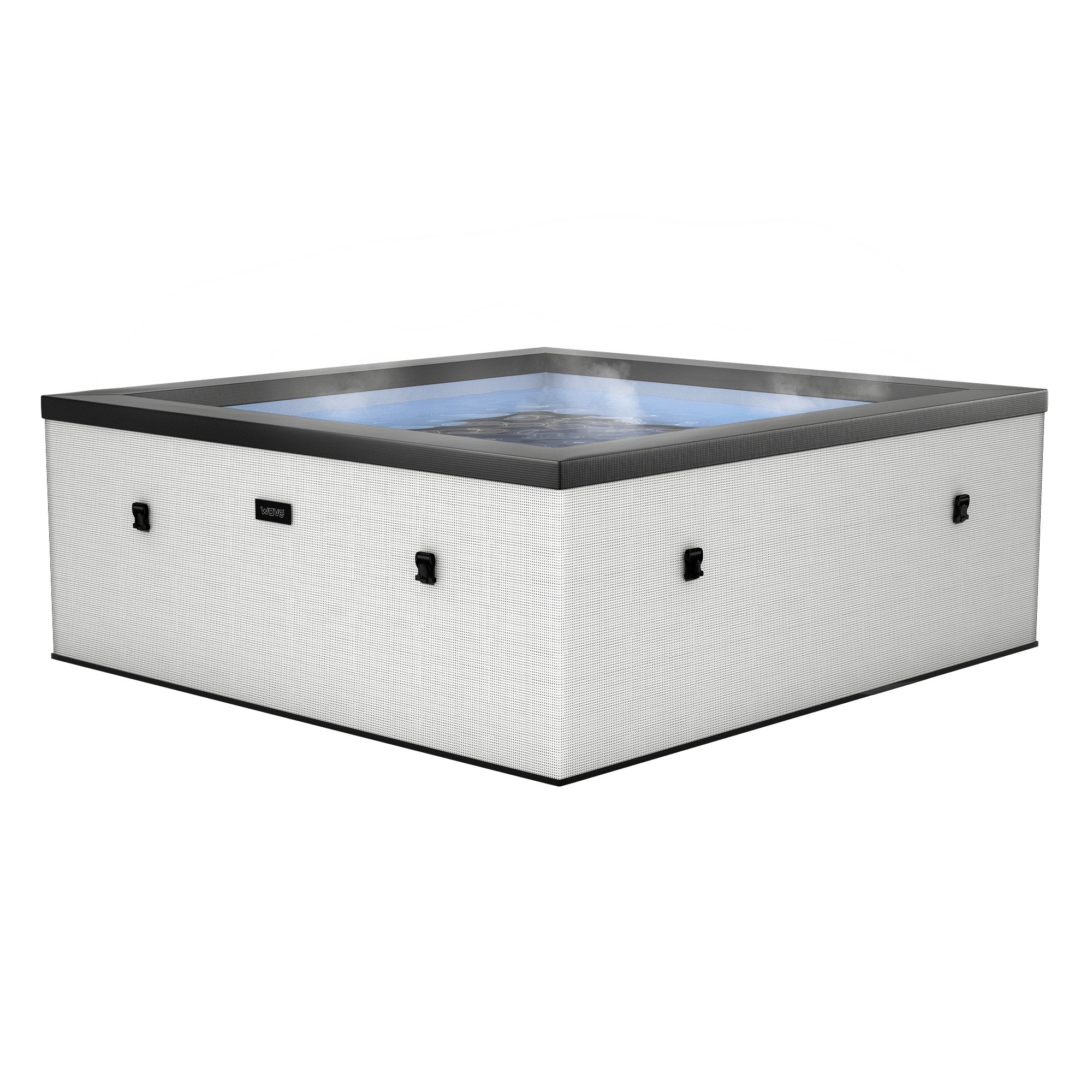 Garda v2 | 4/6-Person Eco Foam Spa | Integrated Heater | Pebble White - Wave Spas Europe