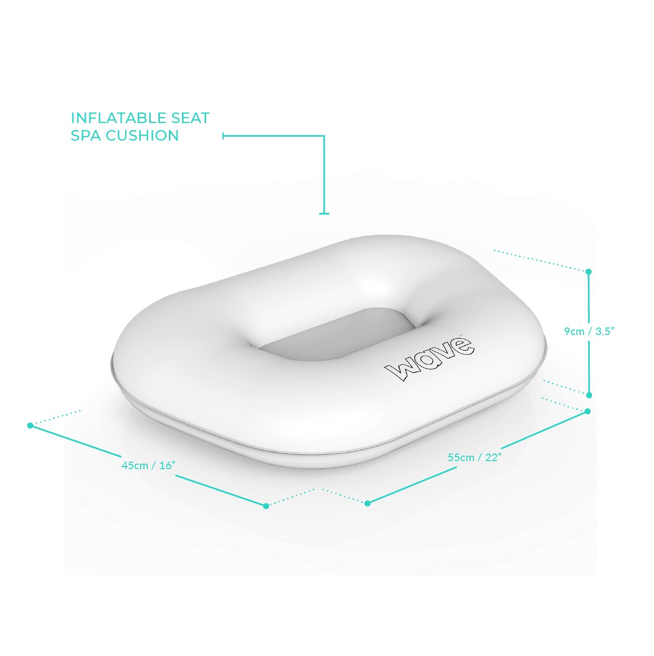 Hot Tub Inflatable Seat Cushion/Floating Tray | White - Wave Spas Europe