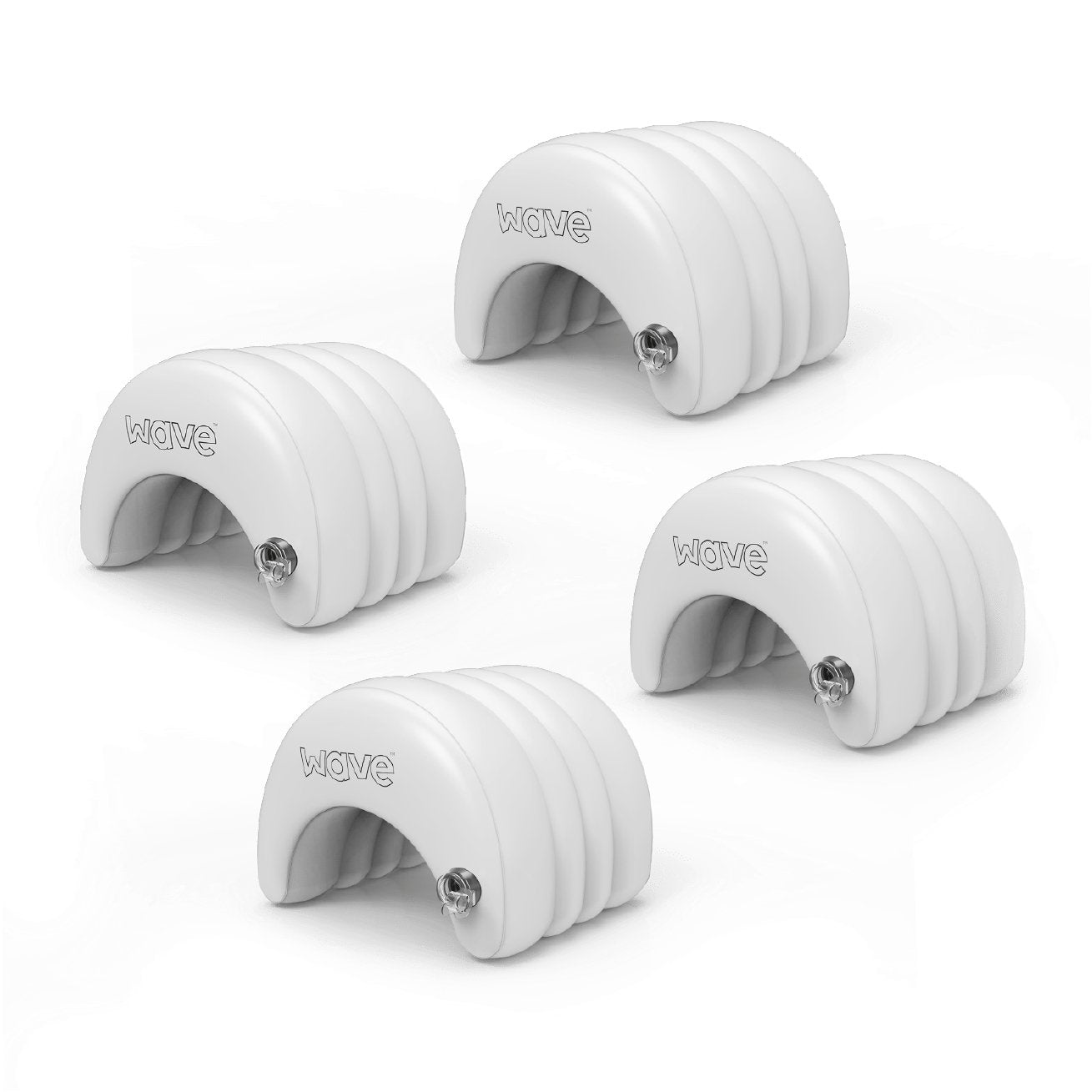 Inflatable Spa Head Rest Pillow | 4 Pack | White - Wave Spas Europe